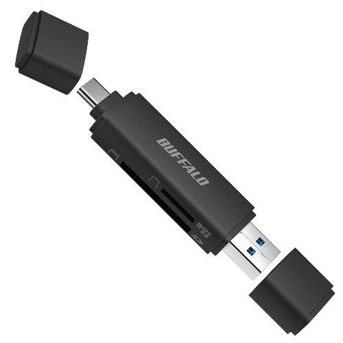 BUFFALO BSCR130U3CBK USB3.2 Type-Cカードリーダー Type-C,T...