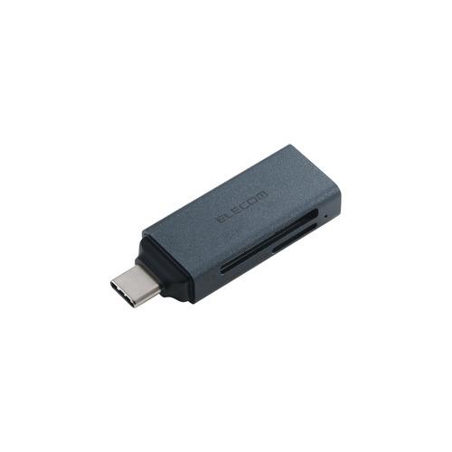 エレコム MR3C-D20BK USB-C カードリーダー 2in1 SD／microSD 高速転送...