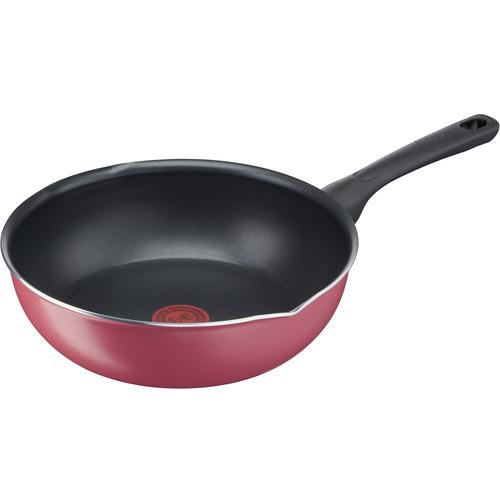 ティファール(T-FAL) B55977 クランベリーレッド マルチパン 26cm【ガス火専用】