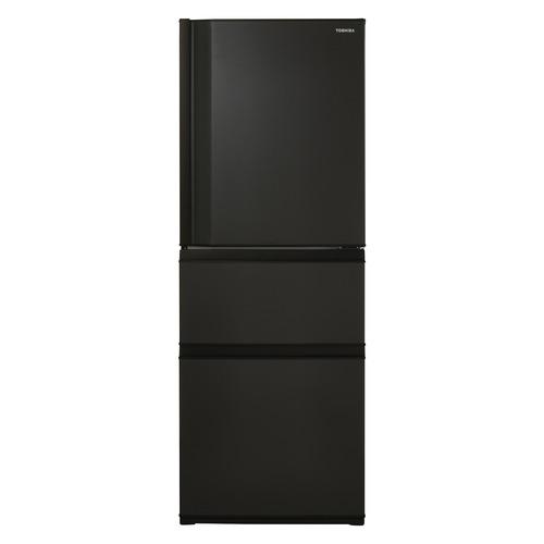 【無料長期保証】東芝 GR-V33SC(KZ) 3ドア冷蔵庫 (326L・右開き) マットチャコール
