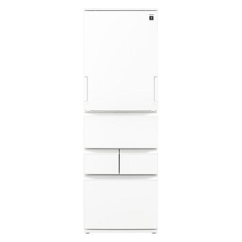 シャープ 冷蔵庫 408L 5ドア 幅60cm どっちもドア プラズマクラスター シャキット野菜室 ...