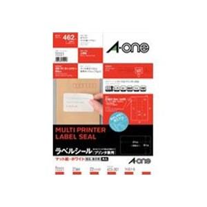 エーワン 72221(ラベルシール／プリンタ兼用／マット紙／ホワイト／A4／21面／四辺余白付角丸)