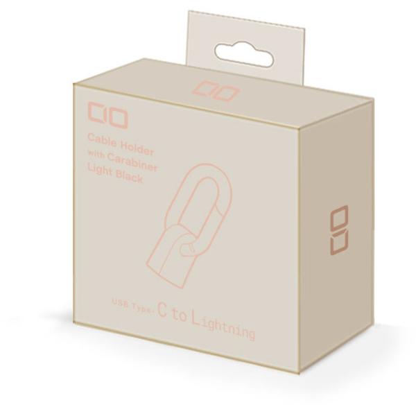 Mate カラビナ付きケーブルホルダー CtoL シェルピンク CIO-CHD-CL-SPK