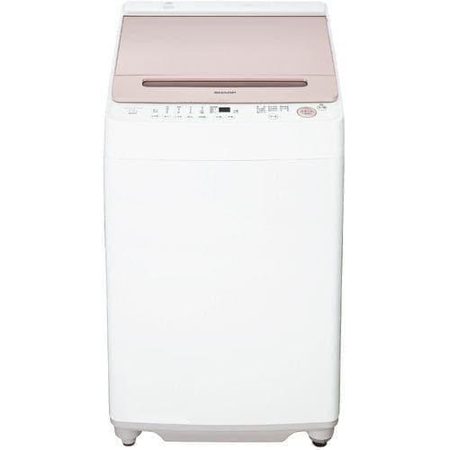 シャープ ES-GV7H インバーター洗濯機 ステンレス穴なし槽 7kg ピンク系