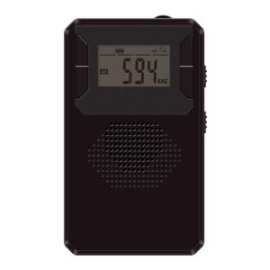 ステイヤー SBPRDBK 充電式 AM／FMラジオ   ブラック