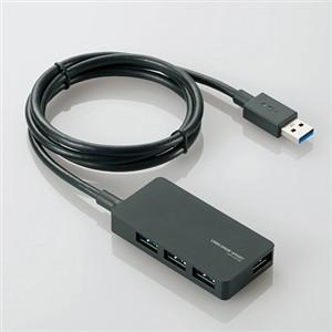 USBハブ エレコム USB 3.0 電源付き U3H-A408SBK USB3.0ハブ ACアダプ...