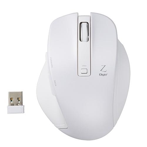 ナカバヤシ MUS-RKF129W BlueLED 無線マウス Z 5ボタン Mサイズ 2.4GHz...