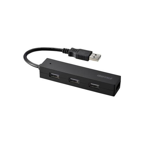 バッファロー YDH4U25BK USBハブ ブラック