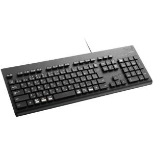 ELECOM 洗える 抗菌 有線キーボード TK-WS01UMKBK（ブラック）の商品画像
