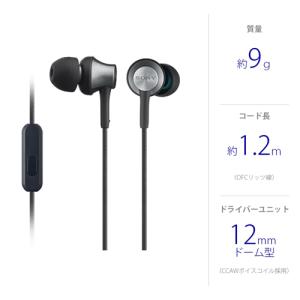 ソニー MDR-EX650AP-B スマートフ...の詳細画像1