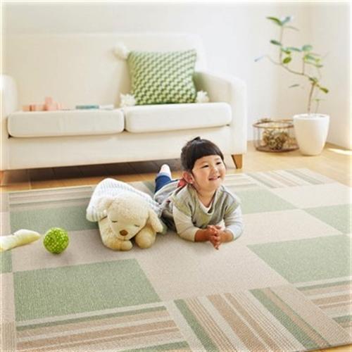 【在庫限り】東リ 吸着タイルカーペット カスタムラグ(CTR19)(バラ) ミント 【40×40、1...