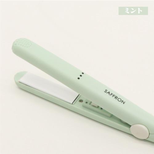 ヒロ・コーポレーション HDL-MN-01GN ストレートミニヘアアイロン SAFFRON ミントH...