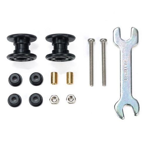 タミヤ 15529 2段低摩擦プラローラー (13-13mm) ブラック