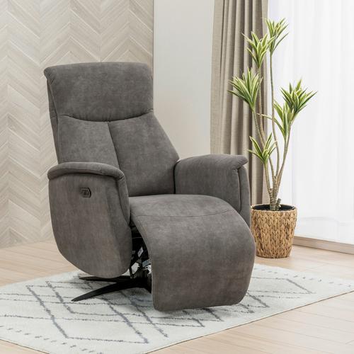 【期間限定大特価】ヤマダオリジナル 電動リクライニングチェア YEPC190008GYヌノ2m 布グ...