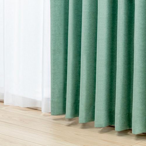 ヤマダデンキYSC23セットフラットGN178 4枚組(ドレープ×2レース×2）セットカーテン 遮光...