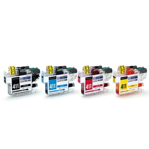 エレコム CC-BLC411-4PK カラークリエーション 互換インクカートリッジ ブラザー インク...