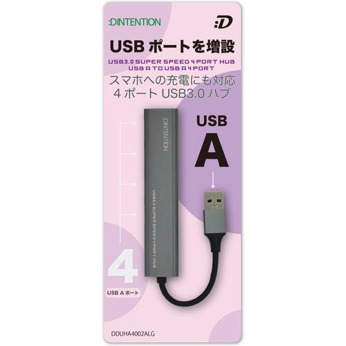 ダダンドール DDUHA4002ALG USB HUB (タイプA) ：DINTENTION ライト...