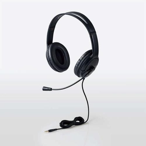 エレコム HS-HP07STBK 指向性マイク ノイズキャンセリング 大型ヘッドセット 4極 HSH...