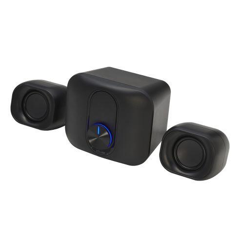 ナカバヤシ USP04BK コンパクト 2.1ch USBスピーカー サブウーファー搭載 ブラック