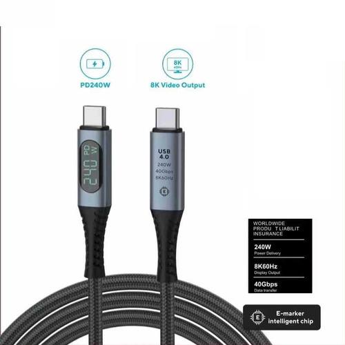 ROYALMONSTER 高速転送USB4.0対応ケーブル1m ［USB PD対応］ RM-8359...