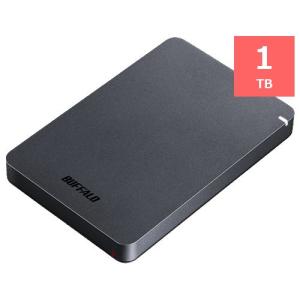 BUFFALO HD-PGF1.0U3-BKA ポータブル外付けHDD 1TB ブラック HDPGF...