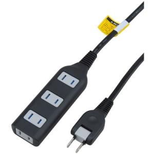 ヤザワ Y02S402BK 耐トラ付タップ 4個口 2m 黒