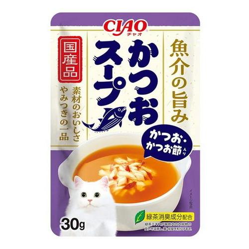 いなばペットフード CIAOスープ かつおスープ かつお・かつお節入り キャットフード 30g