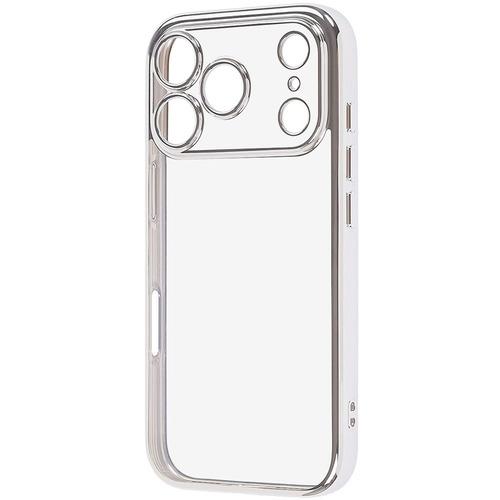 レイ・アウト iPhone17 Pro ソフトケース 精密設計 フレームメッキ ／ シルバー RT-...