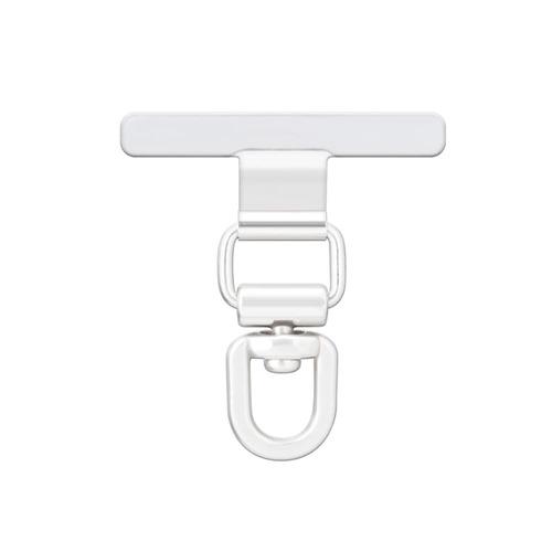 PGA PG-SSTH07WH ストラップホルダー 360°回転タイプ ステンレス製 ホワイト