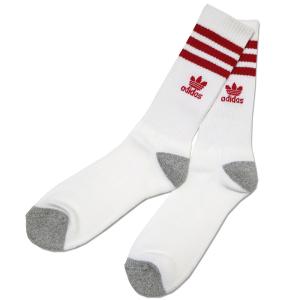 adidas Originals Socks (White/Red) / アディダス オリジナルス ソックス 靴下｜e-westclubstore