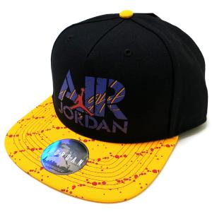 JORDAN BRAND STENCIL Snapback Cap (Black/Yellow) / ジョーダン ブランド スナップバックキャップ ハット ストリート ダンス hiphop USモデル｜e-westclubstore