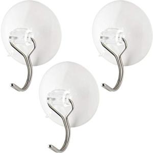 レック クリア ステン 吸盤フック (中) 3個入 H-615