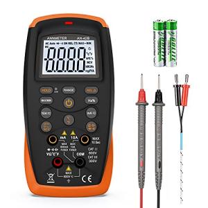 ANNMETERデジタルマルチメータ DC/AC電流電圧抵抗静電容量温度HzテスターAN-42B 6000カウント真のRMSボルトアンペ