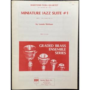 【訳あり商品】 バリトン(ユーフォニアム) / テューバ 4重奏 MINIATURE JAZZ SUITE #1 / Lennie Niehaus チューバ｜e-yoshiyagakki