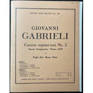 【訳あり商品】 金管8重奏： 第7旋法による8声のカンツォン・No.2 Canzon Septimi Toni No.2 / Giovanni Gabrieli｜e-yoshiyagakki