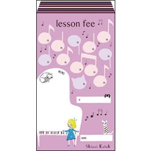 月謝袋　猫とピアノ　B005NE　（1枚ばら売り）　NE3815-05