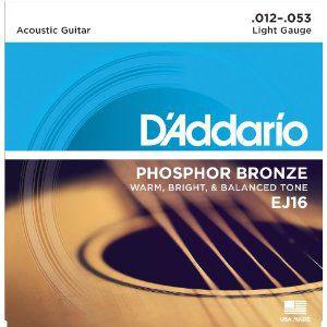 D&apos;Addario EJ16 Phosphor Bronze Light アコースティックギター弦/...