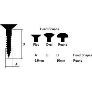 SCUD スカッド PU調整ビス （ピックアップ調整ビス ハムバッカー用） 8P ミリサイズ PS1...
