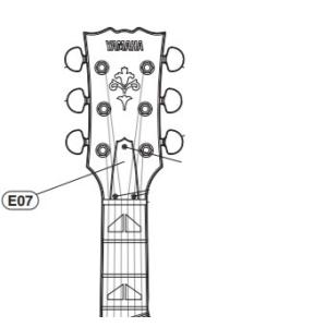 YAMAHAパーツ　SBG1820/SG1820/SA2200　トラスロッドカバー　（文字なし）｜e-yoshiyagakki