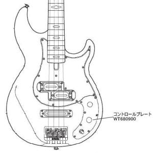 ヤマハ　エレキベースパーツ　BB1024X/1025X 用　コントロールプレート (CR)