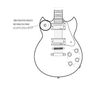 ヤマハ エレキギターパーツ ピックアップリング固定ネジ （フロント用