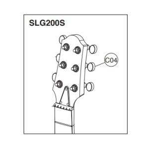ヤマハパーツ　サイレントギター　SLG200S用　ペグ／　チューニングマシーン　糸巻R1 （ギター正...