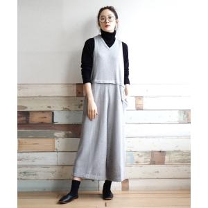 サロペット 裏起毛 レディース ゆったり 冬 ボトムス