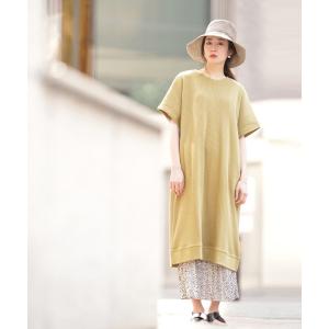 ワンピース レディース 半袖 夏 ロング サーマル