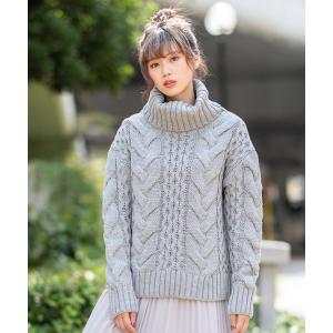 ニット 冬 レディース ニット zootie ロ...の商品画像