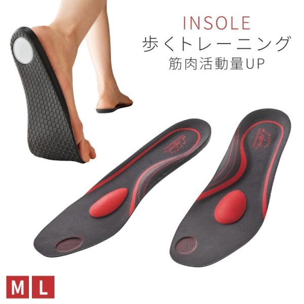 インソール 中敷き 衝撃吸収 レディース 楽歩人 勝野式 クッション 足裏 土踏まず アーチ 歩行 ...