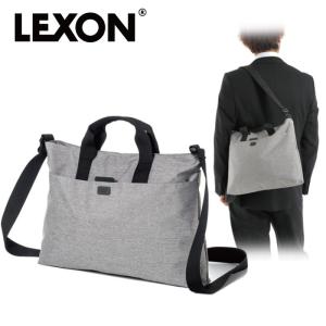 LEXON レクソン ショルダーバッグ トートバッグ ワンドキュメントバッグ LN1414 ライトグレー  メンズファッション  人気