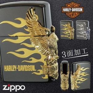 zippo ライター ジッポライター ジッポーライター ハーレーダビッドソン HARLEY DAVIDSON かっこいい バイク好き オイルライター 200 日本国内限定モデル サイド｜e-zakkaya