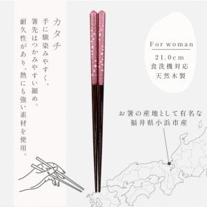 箸 お箸 若狭箸 一膳 日本製 天然木 誕生日...の詳細画像5