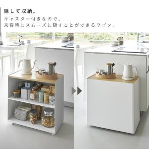 隠せるテレワークワゴン タワー 山崎実業 to...の詳細画像3
